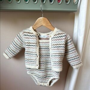 Zara cardigan and romper NWOT